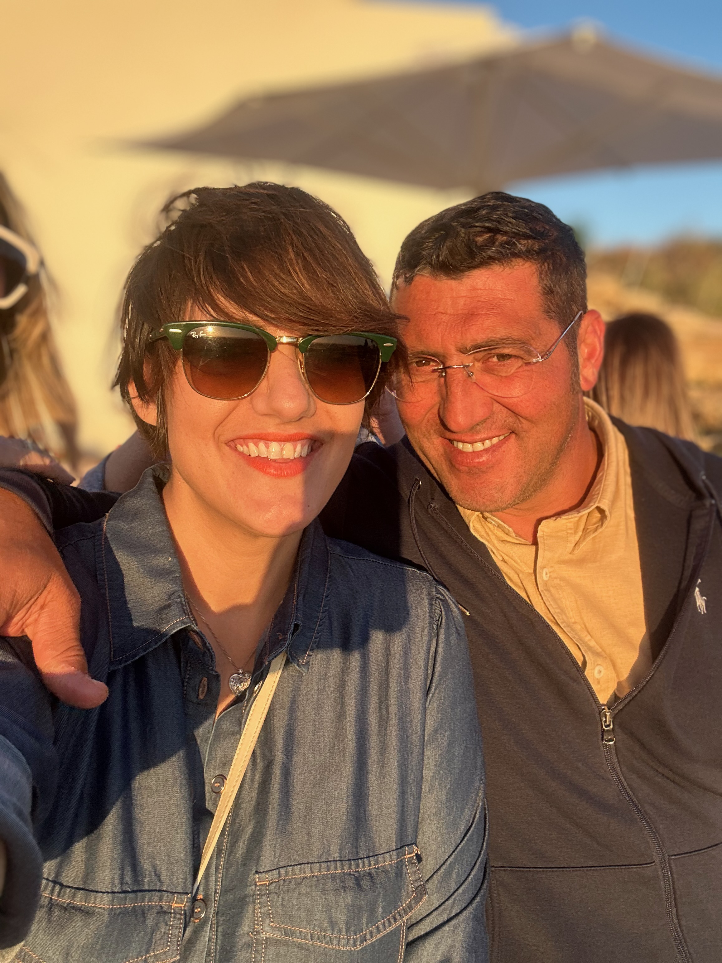 Josephine and Nino on the Sparacia farm